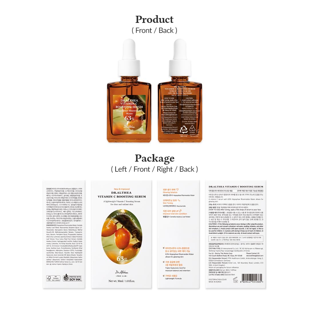 𝐃𝐑. 𝐀𝐋𝐓𝐇𝐄𝐀 𝐕𝐢𝐭𝐚𝐦𝐢𝐧 𝐂 𝐁𝐨𝐨𝐬𝐭𝐢𝐧𝐠 𝐒𝐞𝐫𝐮𝐦 𝟯𝟬𝗺𝗟 🇰🇷 Imported From Korea 🇰🇷
